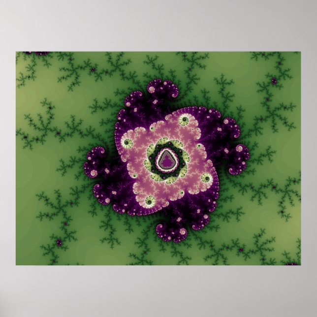 Poster Julia Talisman Verde/Roxo (Impressão) (Frente)