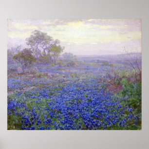 Poster Julian Onderdonk A Cloudy Day, Bluebonnets