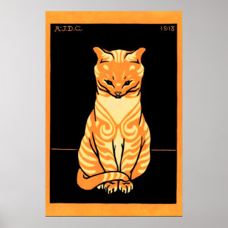 Poster Julie de Graag 1917 Animal CARTAZ IMPRESSO Cachorr
