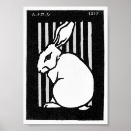 Poster Julie de Graag Sitting Rabbit