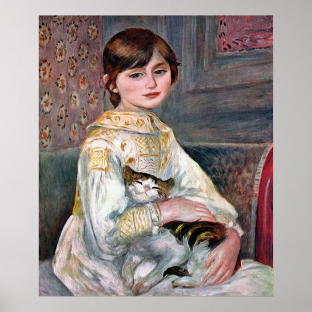 Poster Julie Manet (Criança Com Cat) Renoir (Frente)