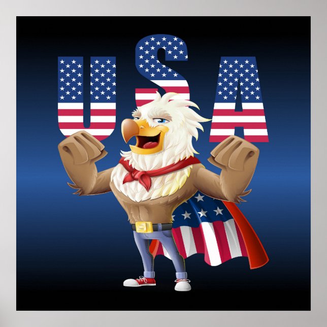 Poster July 4th eagle (Frente)