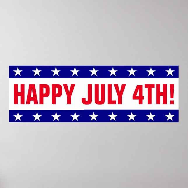 Póster JULY 4th Party Banner (Frente)