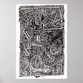 Poster Junção Dis, desenho de tinta