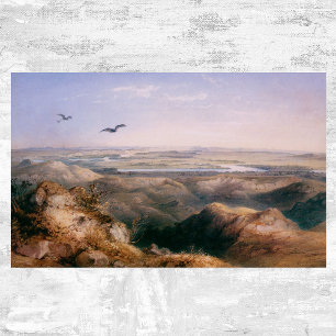 Póster Junção do Yellowstone e do Missouri por Bodmer