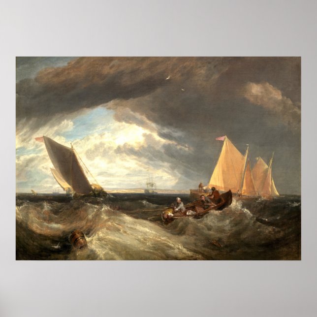 Poster Junção dos Tâmisas, William Turner Fine Art (Frente)