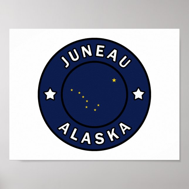 Poster Juneau Alaska (Frente)