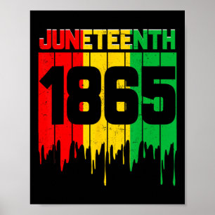Poster Juneteenth 1865 Homens Mulheres Menino Menina Cria