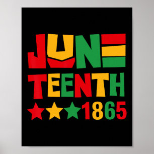Poster Juneteenth 1865 Mulheres Homens Crianças 19 de Jun