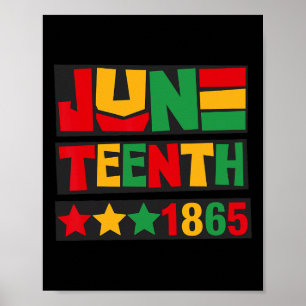 Poster Juneteenth 1865 Mulheres Homens Crianças 19 de Jun