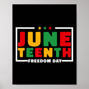 Poster Juneteenth 1865 Mulheres Homens Crianças 19 de Jun