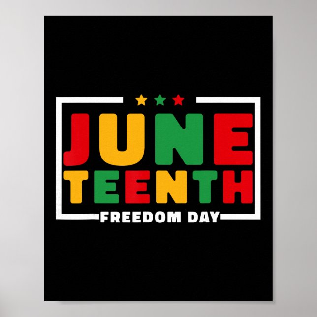Poster Juneteenth 1865 Mulheres Homens Crianças 19 de Jun (Frente)