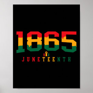 Poster Juneteenth Celebra Liberdade Negra 1865 História M