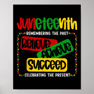 Poster Juneteenth é o meu dia da independência Acredite A