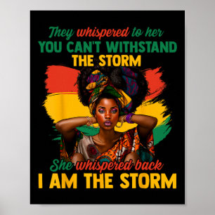 Poster Juneteenth Eu Sou A Tempestade Mulheres Negras Mês