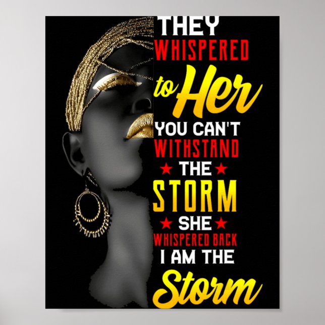 Poster juneteenth eu sou as mulheres negras história negr (Frente)