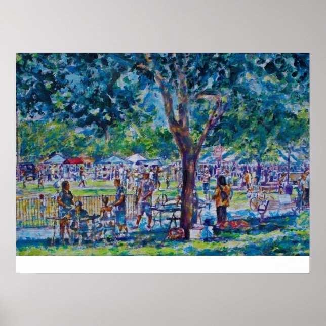 PÓSTER JUNETEENTH FESTIVAL- ANN ARBOR'S WHEELER PARK (Frente)