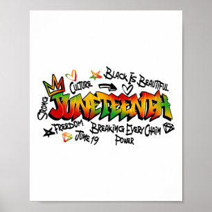 Poster Juneteenth Grafite Png, 19 de junho de 1865 Histór