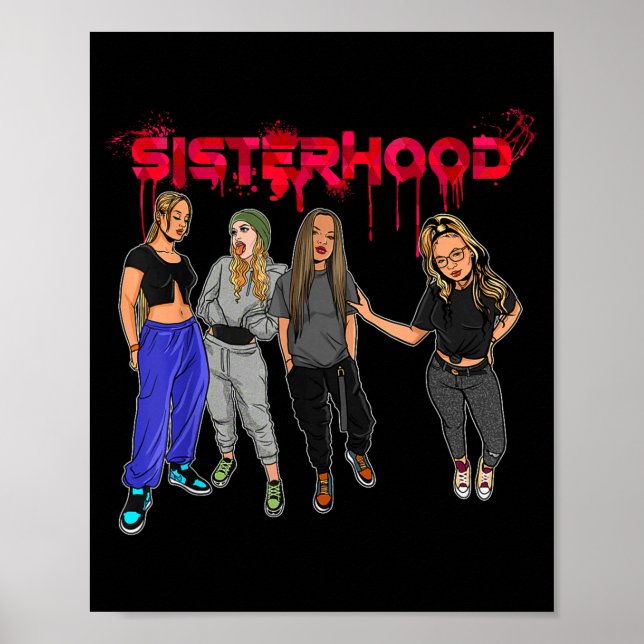 Poster Juneteenth irmandade camaradagem amigas (Frente)