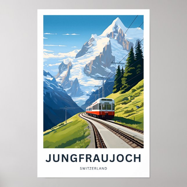 Poster Jungfraujoch Suiça (Frente)