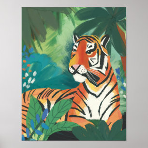 Poster Jungle Tiger Art Print