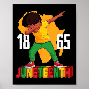 Poster Junta de Meninos Dabbing Meninos Homens Negros Afr