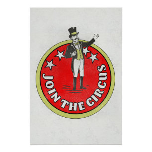 Póster Junte-se ao Circo