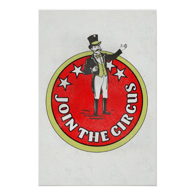 Póster Junte-se ao Circo  (Frente)