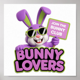 Poster Junte-se ao Clube Bunny Lovers
