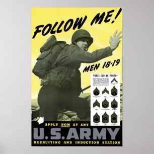 Póster Junte-se ao exército -- WWII