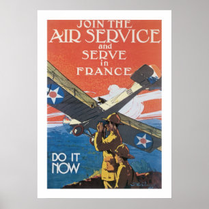 Póster Junte-se ao Serviço Aéreo