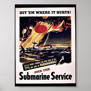 Poster Junte-se ao serviço submarino