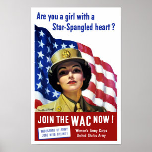 Póster Junte-se ao WAC agora -- WWII