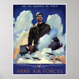 Póster Junte-se às forças aéreas do exército -- Beira