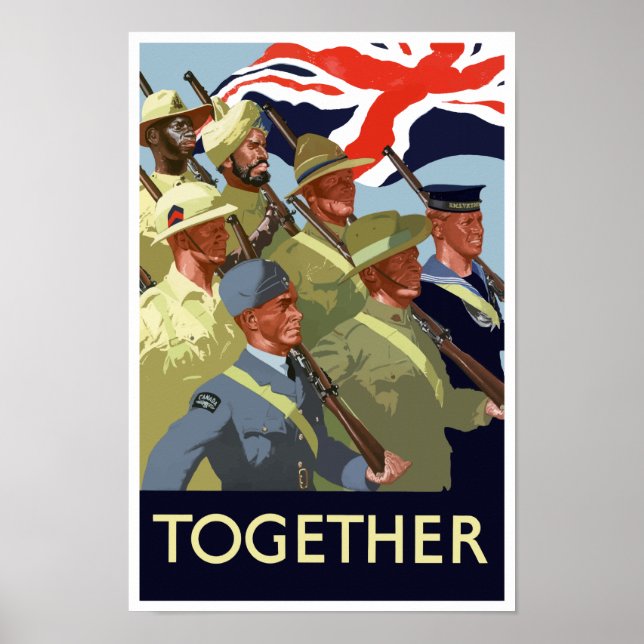 Poster Juntos — British Empire WII (Frente)