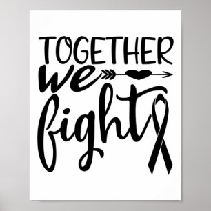 Poster Juntos, combatemos a consciência dos sobreviventes