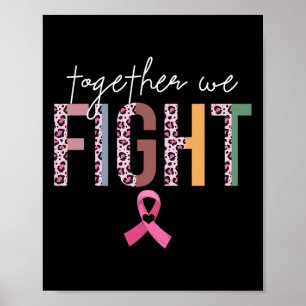 Poster Juntos, Combatemos A Sensibilização Do Cancer Da M