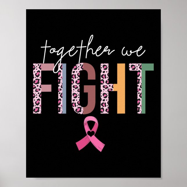 Poster Juntos, Combatemos A Sensibilização Do Cancer Da M (Frente)