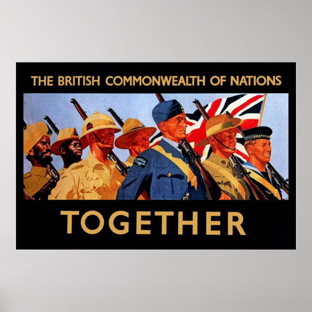 Póster Juntos ~ Comunidade Britânica das Nações (Frente)