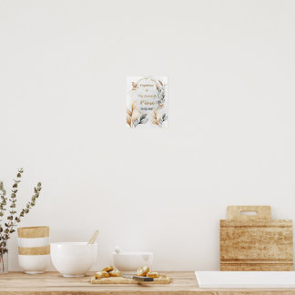 Poster Juntos É Meu Lugar Favorito | Casamento Personaliz