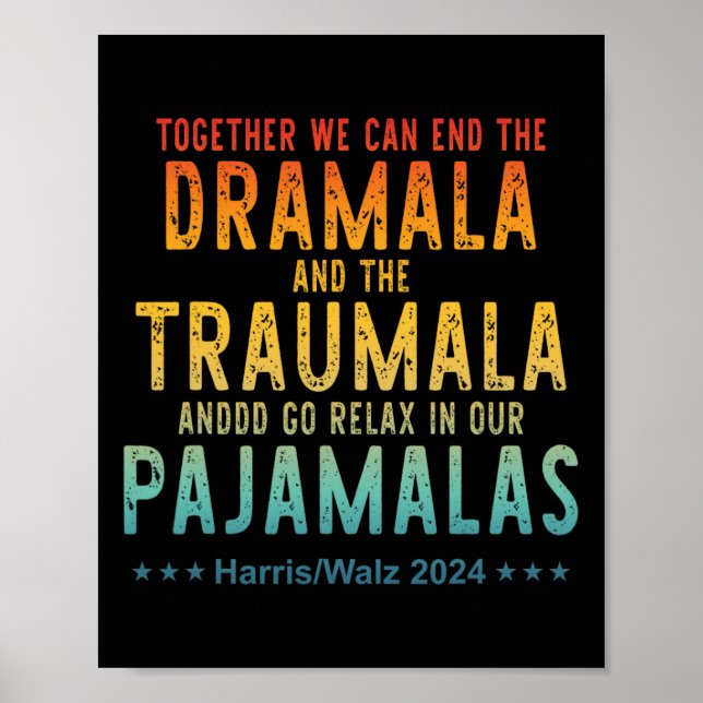 Poster Juntos, Podemos Acabar Com A Dramala E A Traumala  (Frente)