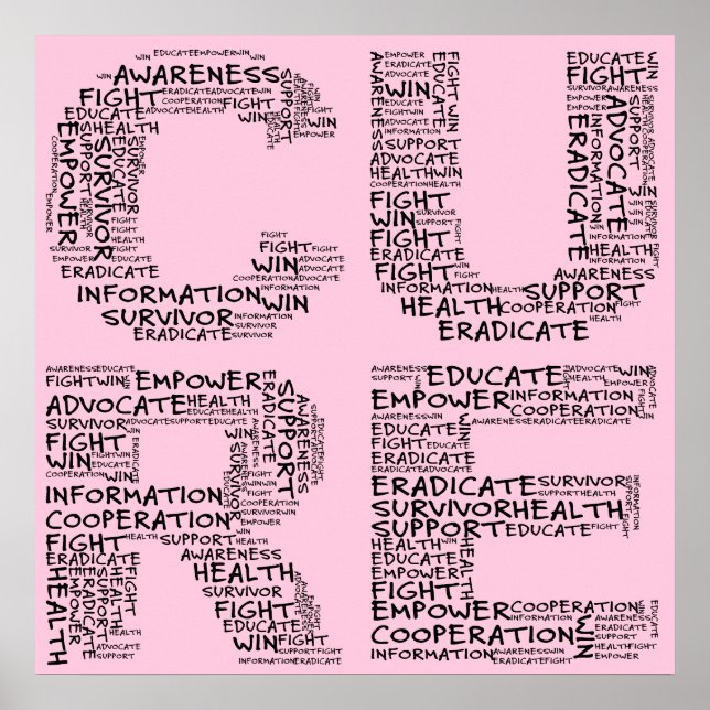 Póster Juntos, podemos encontrar uma cura (texto preto) (Frente)