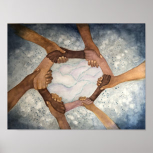 Poster Juntos, somos um 13 x 10"