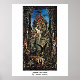 Póster Júpiter E Semele Por Gustave Moreau