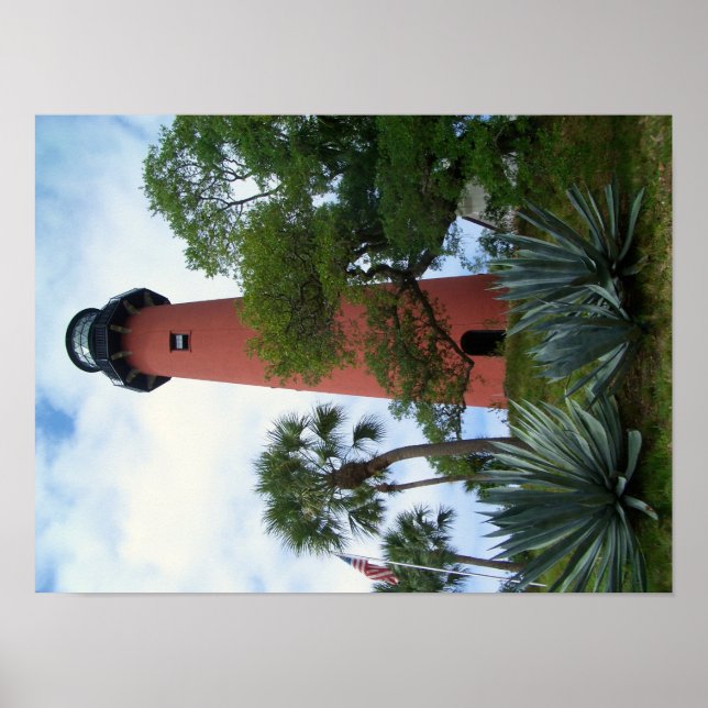 Póster Jupiter Inlet Lighthouse & Museum Júpiter Flórida (Frente)