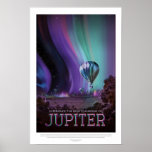 Poster Júpiter | Visão do futuro da NASA<br><div class="desc">Um poster da série Exoplanetário Viagem da NASA JPL: Visões do Futuro imaginando destinos de viagem futuristas através da galáxia. Veja a série de cheios para obter mais imagens de viagem de espaço fictício. Crédito NASA/JPL-Caltech. Use as ferramentas de design para adicionar texto personalizado ou personalizar a imagem.</div>