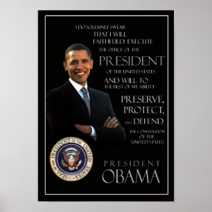 Póster Juramento de tomada de posse de Obama