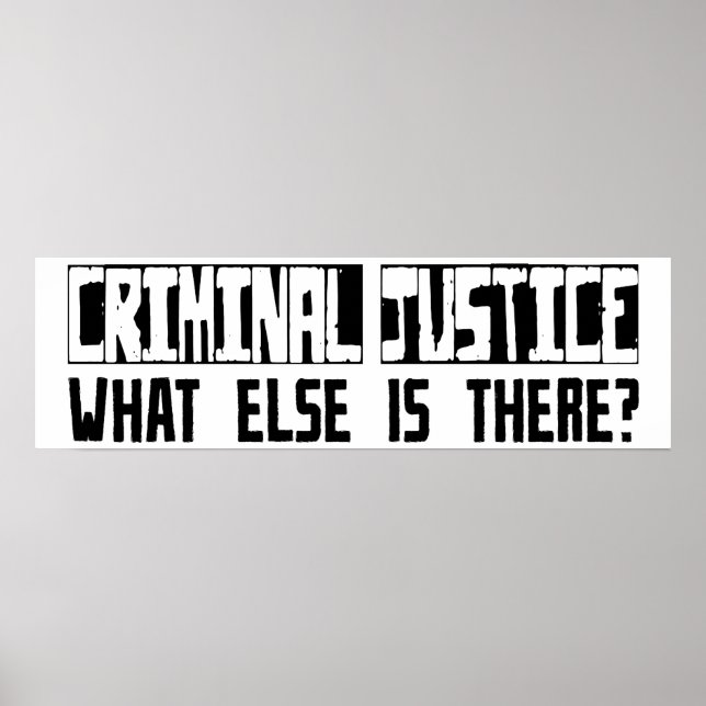Póster Justiça Criminal O Que Mais Existe? (Frente)