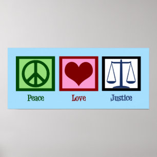Poster Justiça do amor da paz