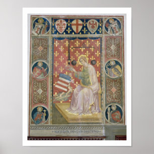 Poster Justiça militante, do Salone del Consiglio (C